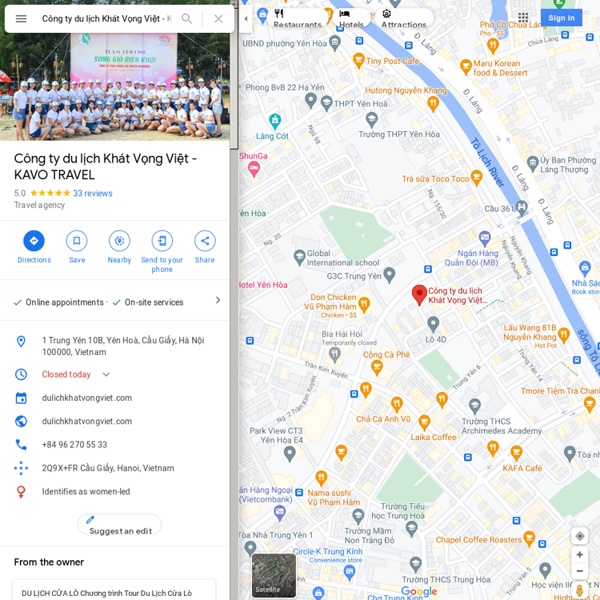 Công ty du lịch Khát Vọng Việt - KAVO TRAVEL - Google Maps