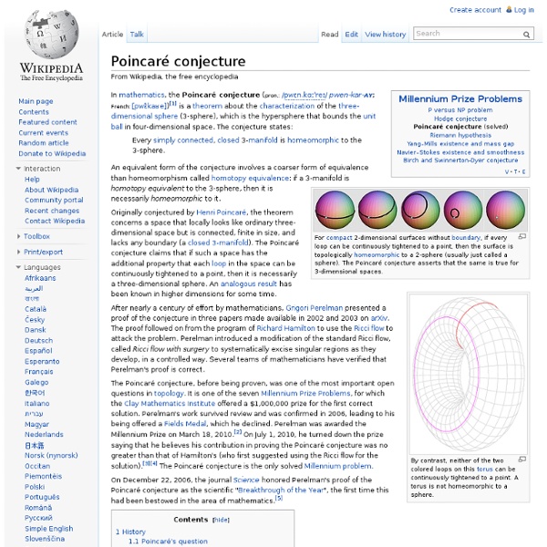 Solution of the Poincaré conjecture