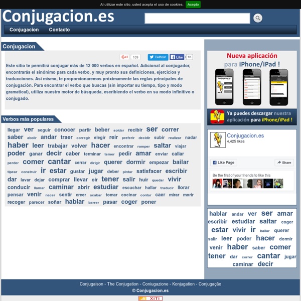 Conjugación de verbos en español - Conjugar Verbos