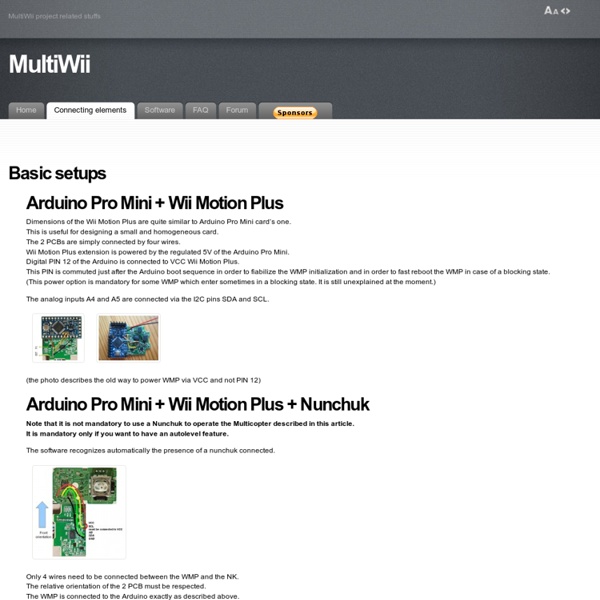 Arduino Pro Mini + Wii Motion Plus