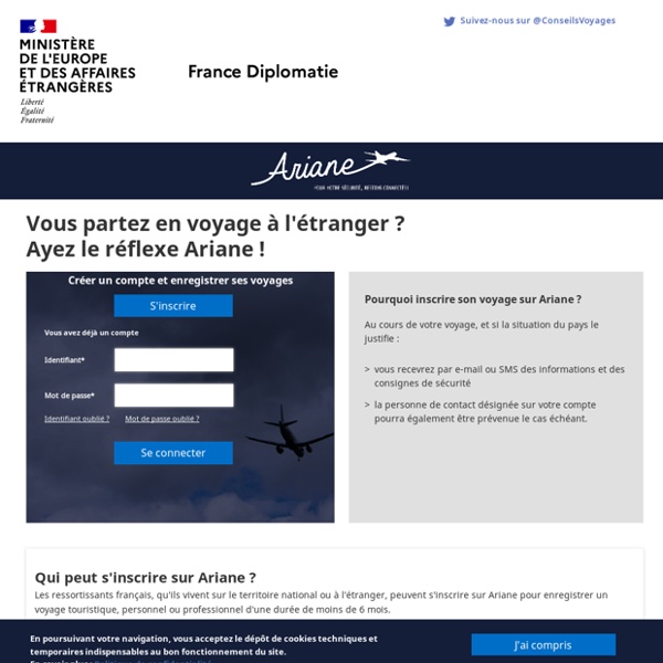 Connexion - Ariane - France-Diplomatie