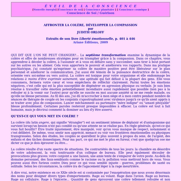 Conscience de Soi / Guérison