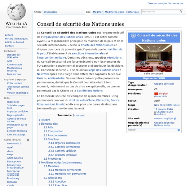 17 janvier 1946 Conseil de sécurité des Nations unies