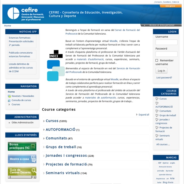 CEFIRE - Conselleria d' Educació, Investigació, Cultura i Esport