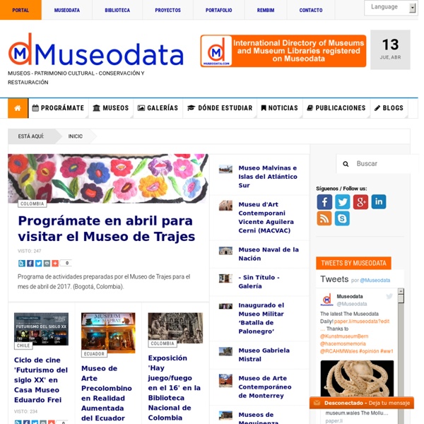 Museodata: Portal de Museos, Patrimonio Cultural, Conservación y Restauración