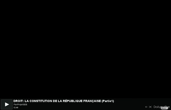 Partie 1- LA CONSTITUTION DE LA RÉPUBLIQUE FRANÇAISE