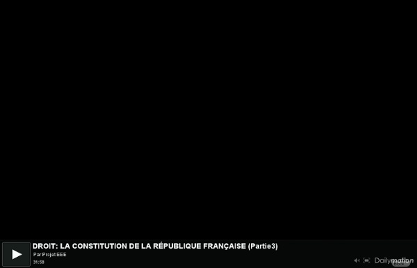 Partie 3 - LA CONSTITUTION DE LA RÉPUBLIQUE FRANÇAISE