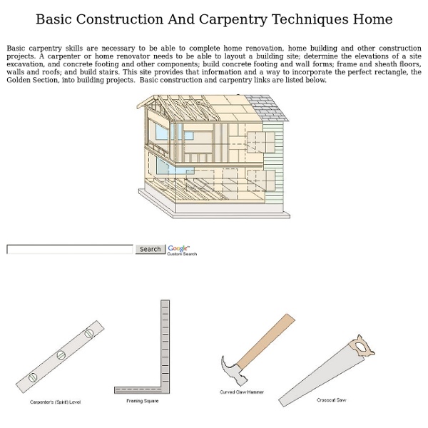 Basic Construction And Carpentry Techniques