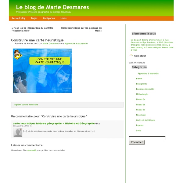 Le blog de Marie Desmares » Archive du blog » Construire une carte heuristique
