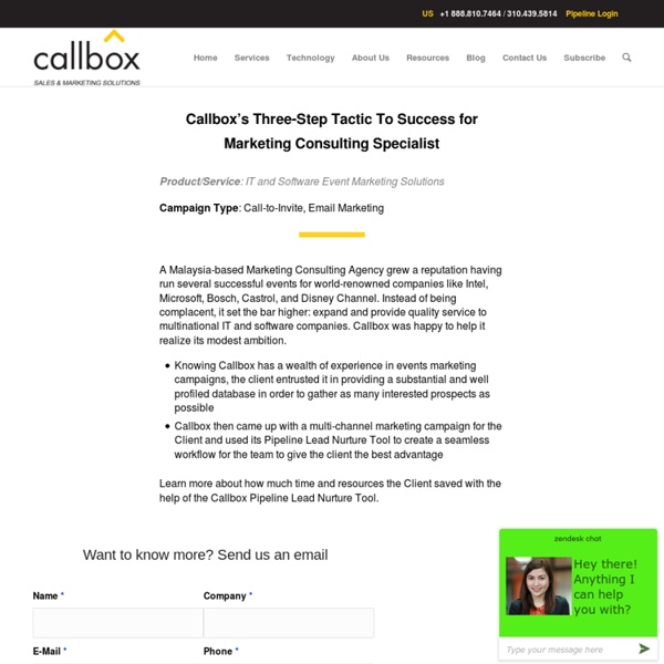 Case Study: Callbox’s Three-Step Tactic To Success for Marketing Consulting Specialist