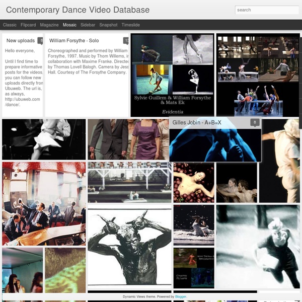 Contemporary Dance Video Database