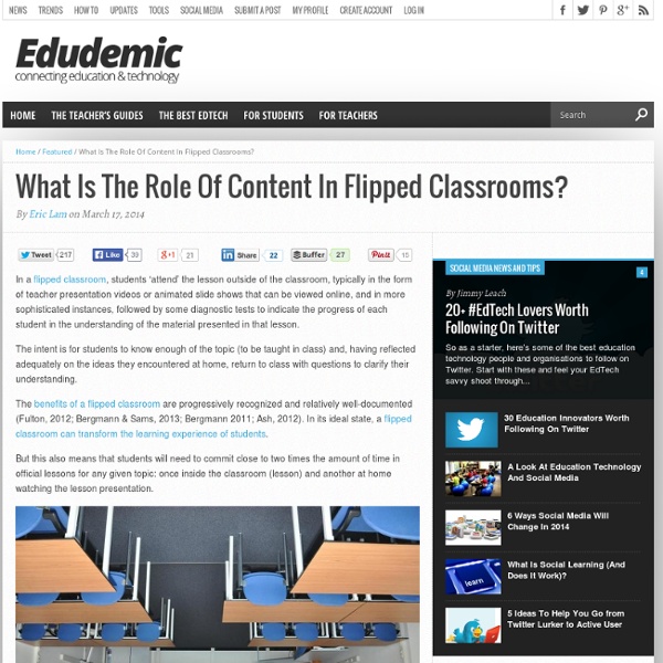 What Is The Role Of Content In Flipped Classrooms?