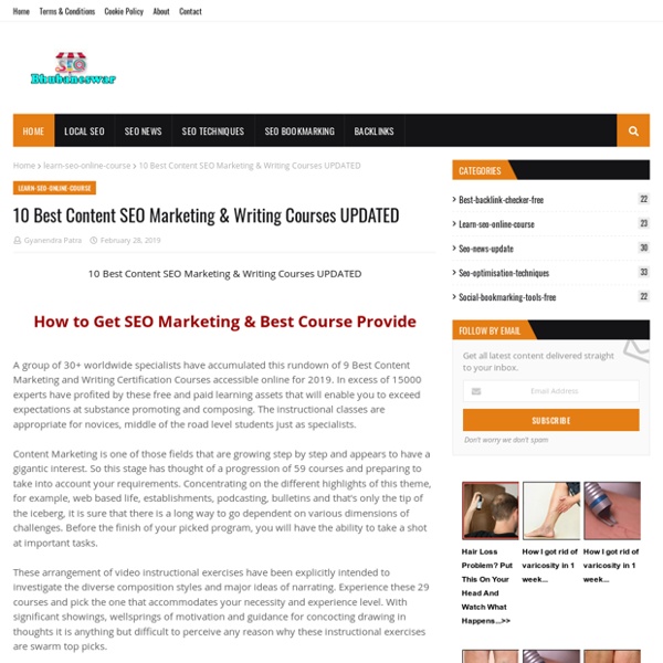 10 Best Content SEO Marketing & Writing Courses UPDATED