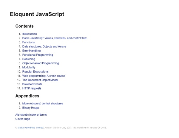 Eloquent JavaScript