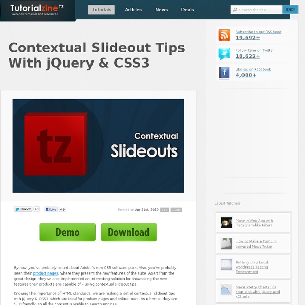 Contextual Slideout Tips With jQuery & CSS3
