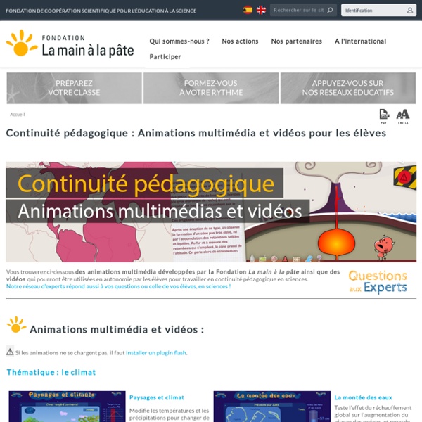 Continuité pédagogique : Animations multimédia et vidéos pour les élèves