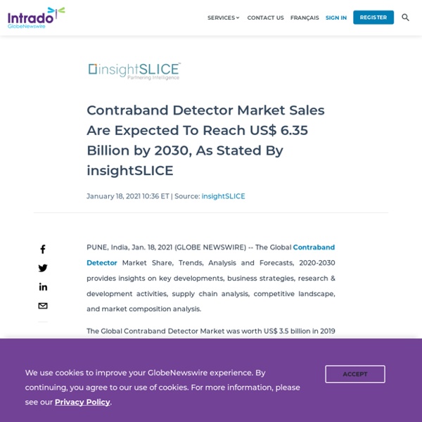 Contraband Detector Market Sales Are Expected To Reach US$ 6.35 Billion by 2030, As Stated By insightSLICE
