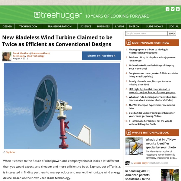 New Bladeless Wind Turbine Claimed to be Twice as Efficient as Conventional Designs