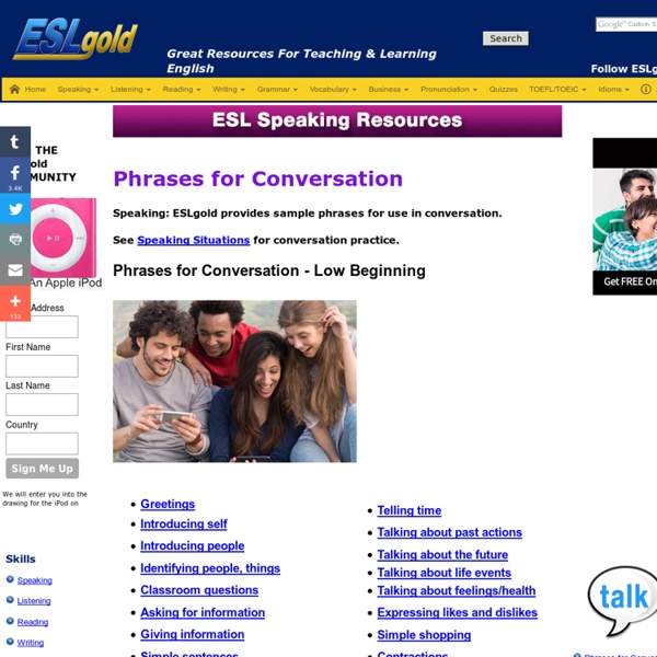 English conversation phrases and expressions for speaking practice