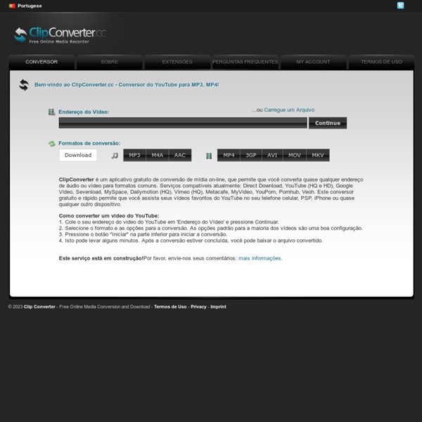 Convertidor YouTube a MP3 y MP4 - ClipConverter.cc