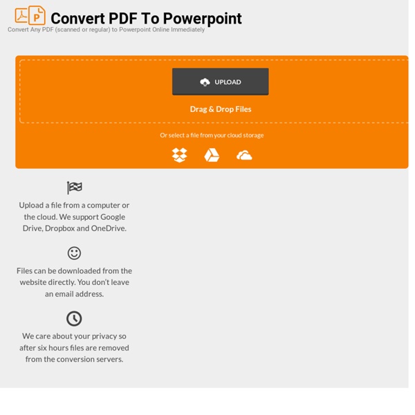 Convert PDF to PowerPoint Free Online