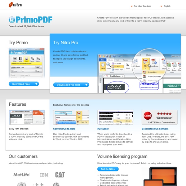 Free PDF Creator - Convert to PDF from Any File You Can Print - PrimoPDF