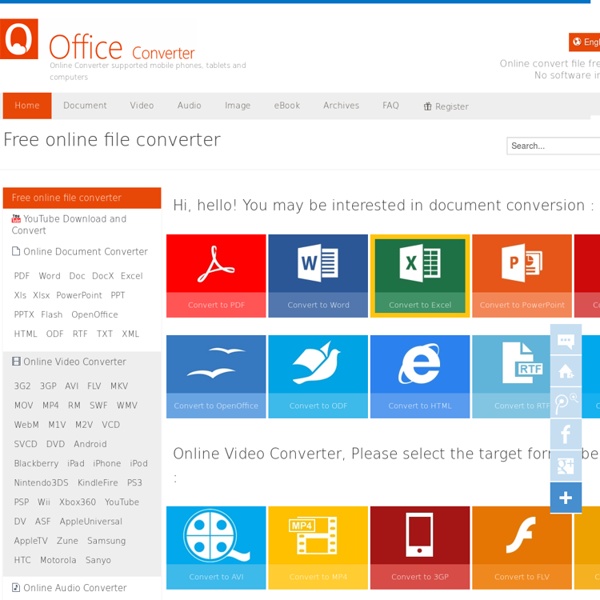 Online Converter [ Office Converter ] Free Online Convert Video, Audio, Image, Documents and Archives for free.