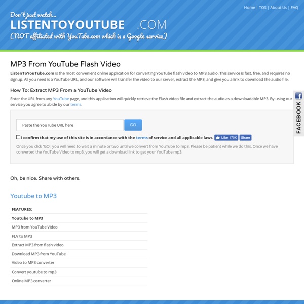 YouTube to MP3 Converter - Fast, Free - ListenToYouTube.com ...