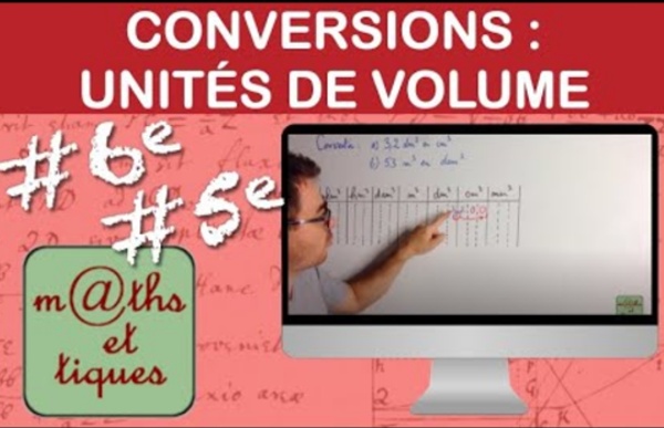 Convertir les unités de volume