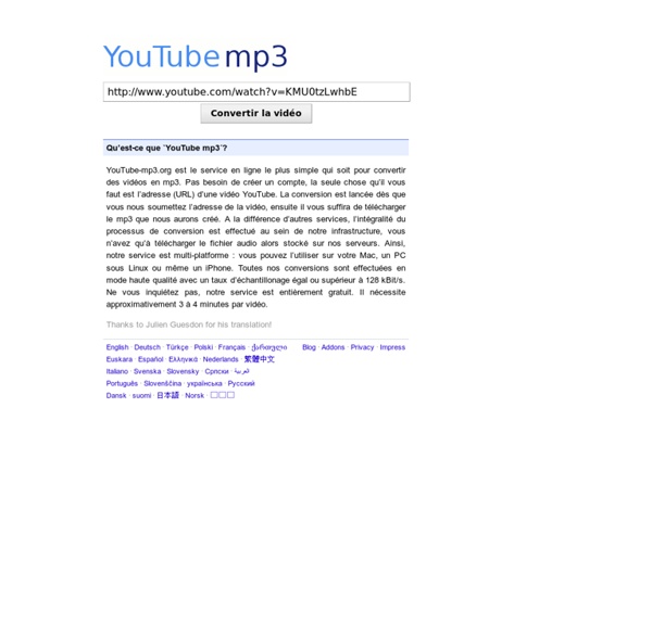 Convertisseur YouTube vers mp3 Pearltrees