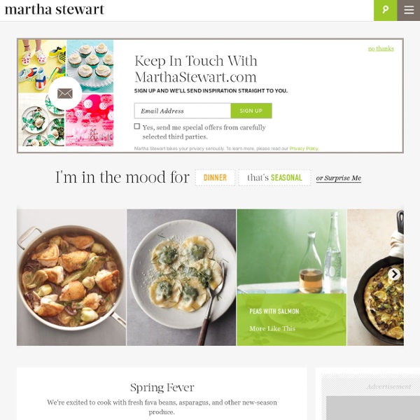 Food Recipes for Breakfast, Brunch, Lunch, & Dinner - Martha Stewart