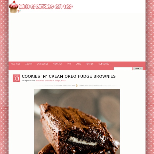 Cookies ‘n’ Cream Oreo Fudge Brownies