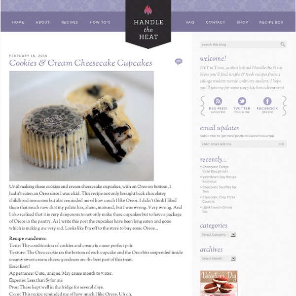 Cookies & Cream Cheesecake Cupcakes