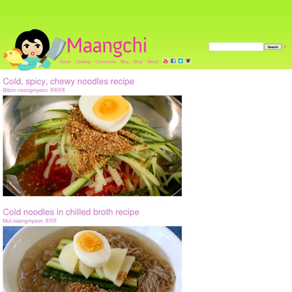 Cooking Korean food with Maangchi