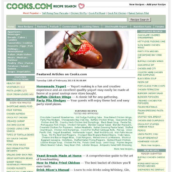 Cooks.com - Recipe Search And More | Pearltrees