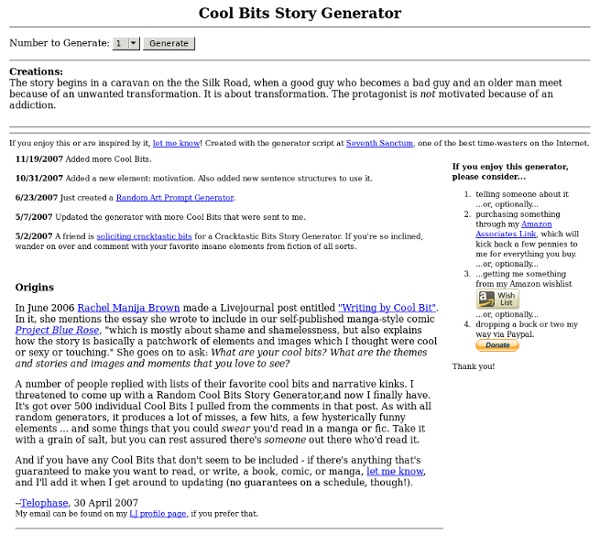 Cool Bits Story Generator