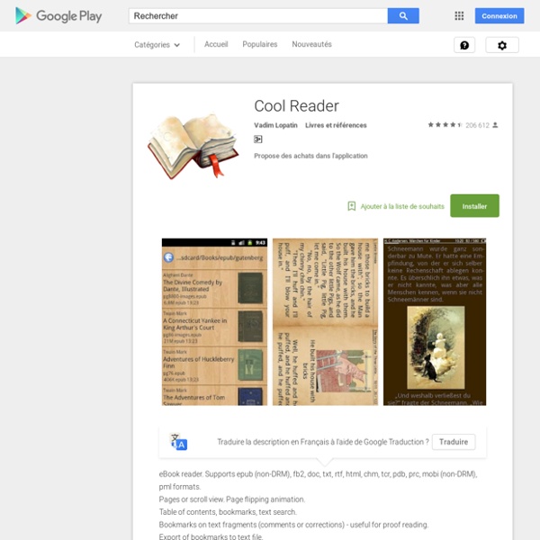 Cool Reader - Android Market
