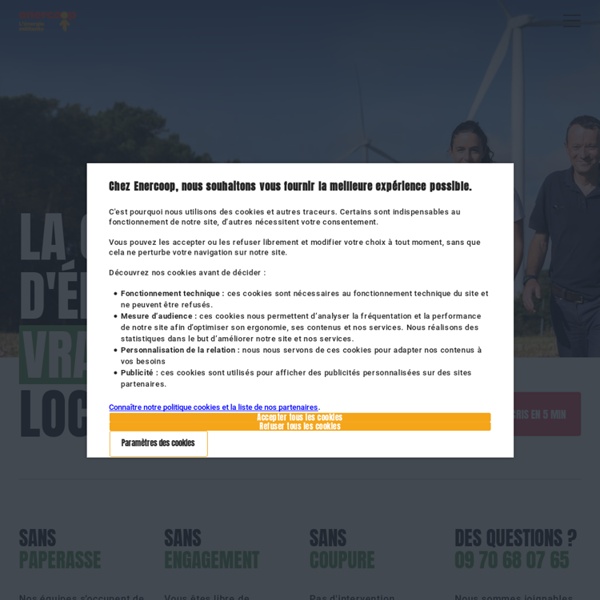 Enercoop, Fournisseur d'électricité verte