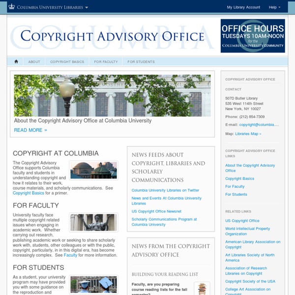 Copyright Advisory Office Home