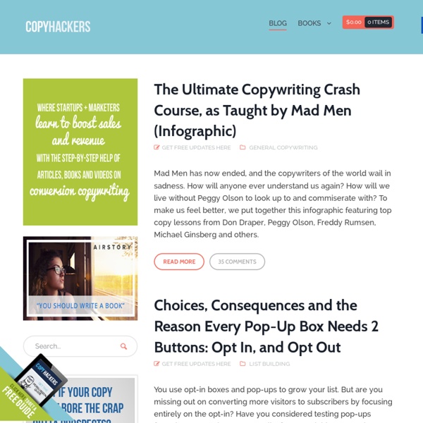 Web Copywriting Ebooks and Conversion Resources for Startup Marketers