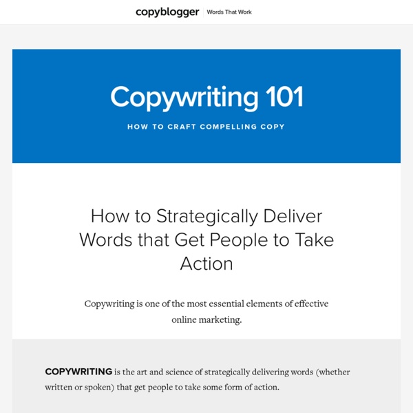 Copywriting 101: An Introduction to Effective Copy