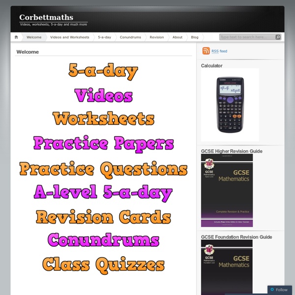 Videos, worksheets, 5-a-day and much more