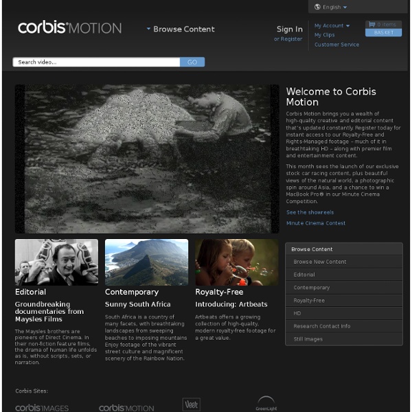 Corbis Motion – video footage, royalty-free, rights managed, RF, RM, HD clips