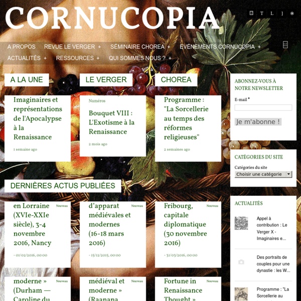 Page d'accueil - CORNUCOPIA