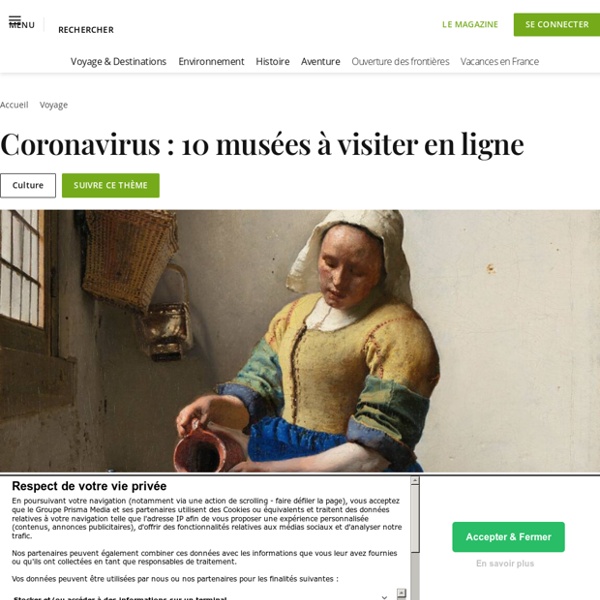 Coronavirus : 10 musées à visiter en ligne