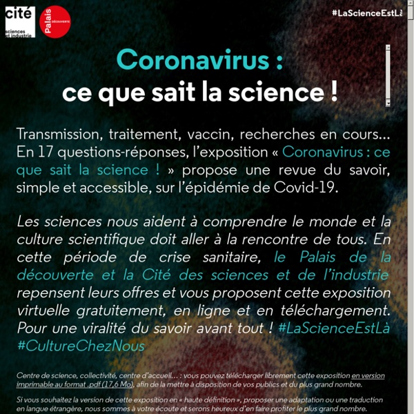 Coronavirus : ce que sait la science !