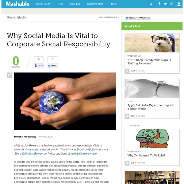 Why Social Media Is Vital to Corporate Social Responsibility