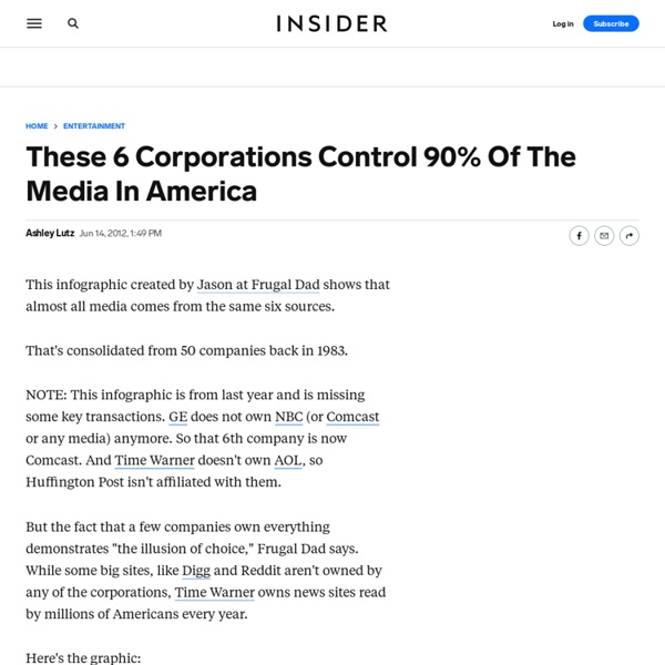 These 6 Corporations Control 90% Of The Media In America