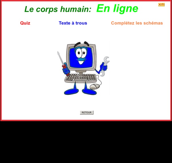 Corps humain: exercices en ligne