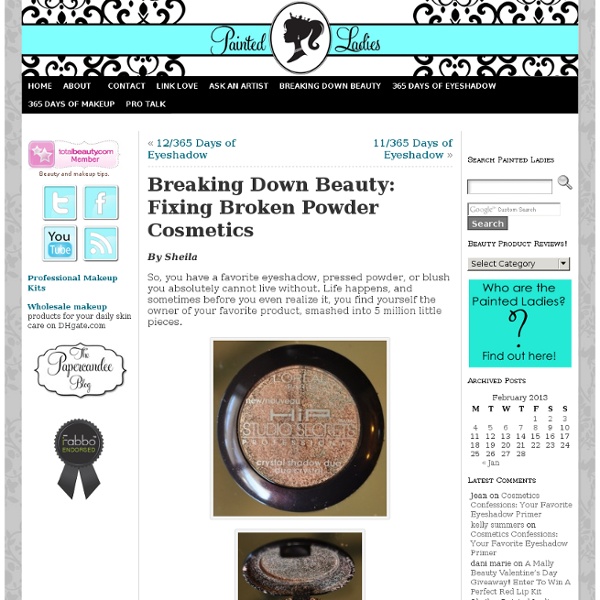 Breaking Down Beauty: Fixing Broken Powder Cosmetics « Painted Ladies
